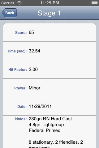 USPSA Score Keeper