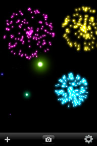 Real Fireworks Artwork Visualizer Free for iPhone and iPod Touch screenshot