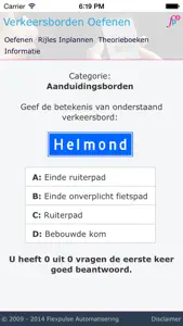 Gratis Verkeersborden Oefenen screenshot #3 for iPhone