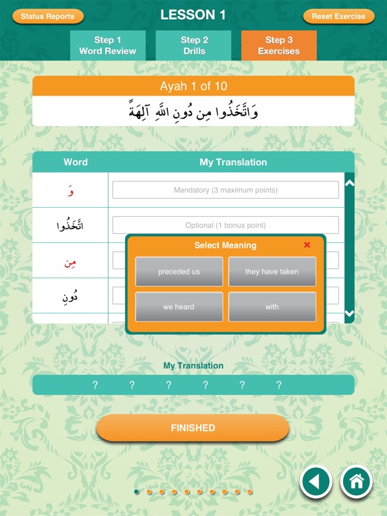 U-Quran Lite : A 3-Step Program Towards Understanding The Arabic Of The Quran screenshot-3