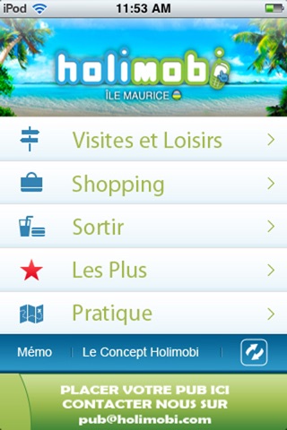 Holimobi Maurice screenshot 2