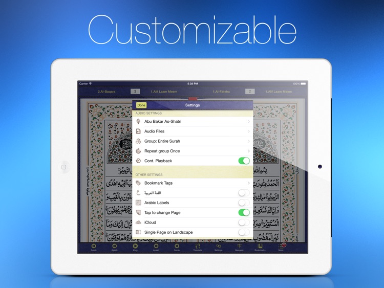 Quran Kareem for iPad screenshot-3