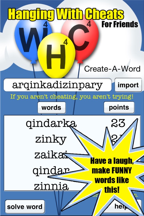Hanging With Cheats For Friends Free + The Best Word Finder Cheat For