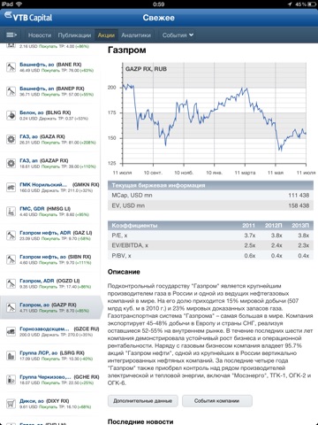 VTB Capital Research for iPad screenshot 2