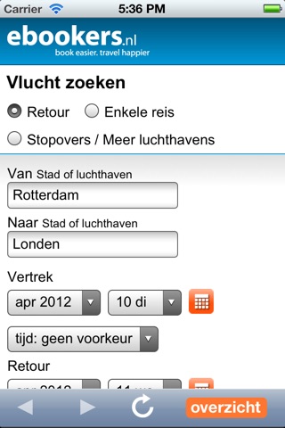 WaarheenWaarvoor, PrijsVergelijk VliegTickets Sinds 2001. screenshot 2