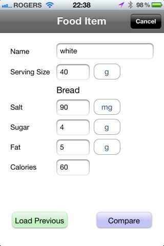 Salt Sugar Fat Calories screenshot 2