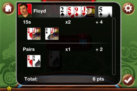 Cribbage King Free screenshot 4