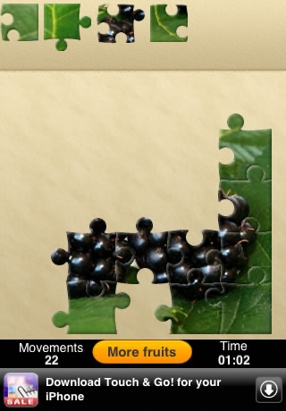 Bright puzzles: Fruits Lite screenshot 4