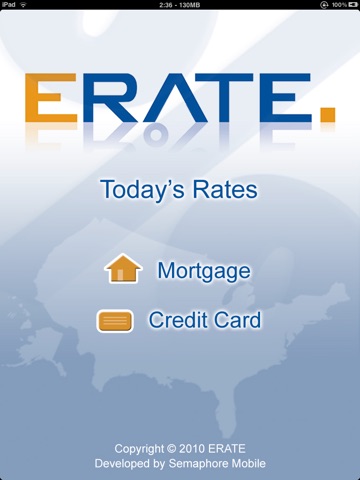 Mortgage Rates, Credit Card Rates and Mortgage Calculator for iPad screenshot 4