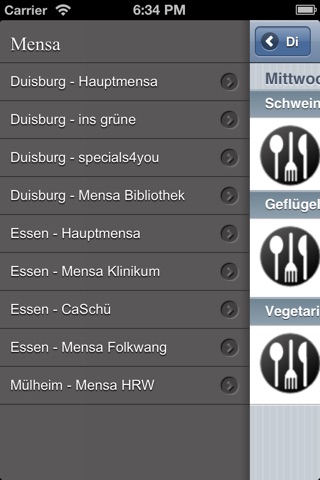 Mensa Duisburg-Essen screenshot 2