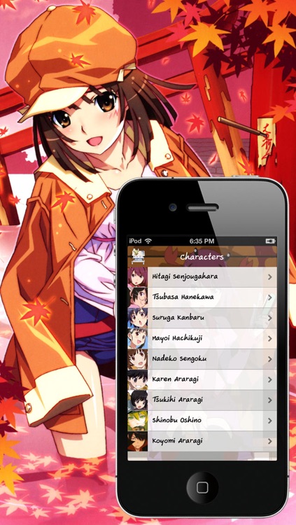 Bakemonogatari WallBook Anime screenshot-3
