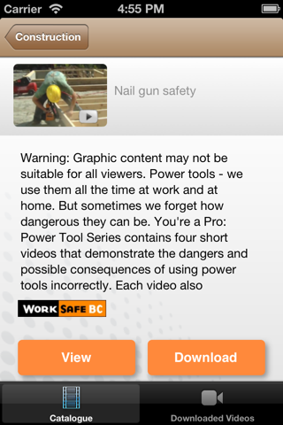WorkSafeBC Safety Videos screenshot 3