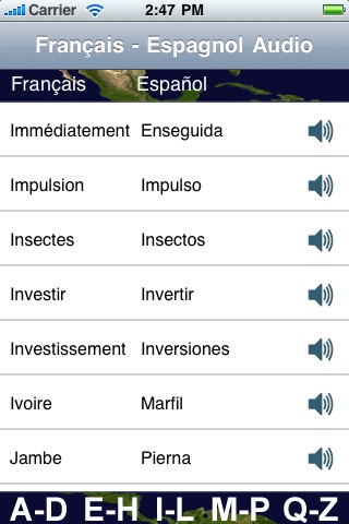 Français - Espagnol Audio Traduction screenshot 3