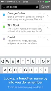 Nameorize - Remember Names! screenshot #4 for iPhone