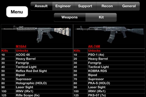 Gun Damage Chart - Battlefield 3 Edition screenshot 3