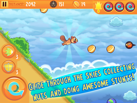 Screenshot #4 pour Kew Kew - Jeu de L'Écureuil Volant Fou