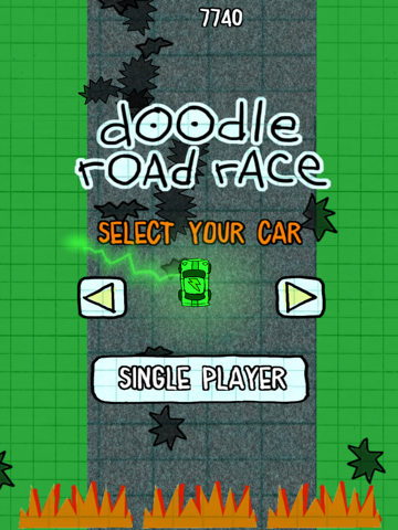 Screenshot #6 pour Voiture de course - gratuit amusant jeu de course (Doodle Road Race - A Fun Car Racing Game Free)