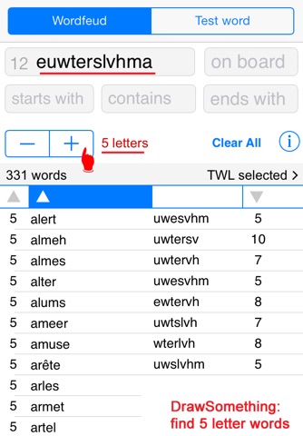 Words Finder Wordfeud/TWL screenshot 4