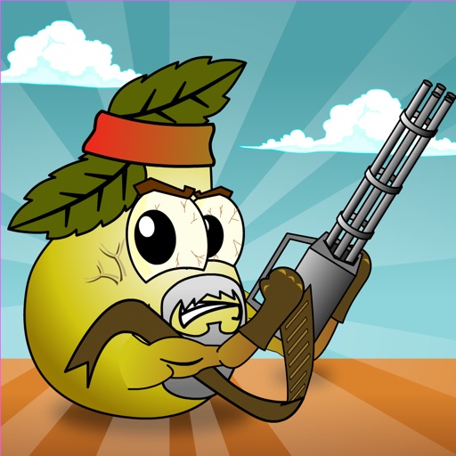 Angry Rambo Pear - shooting games for kids pro iOS App