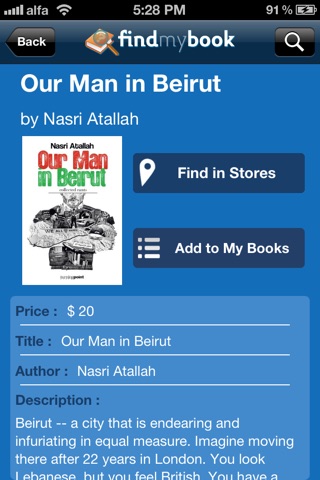 FindMyBook screenshot 2