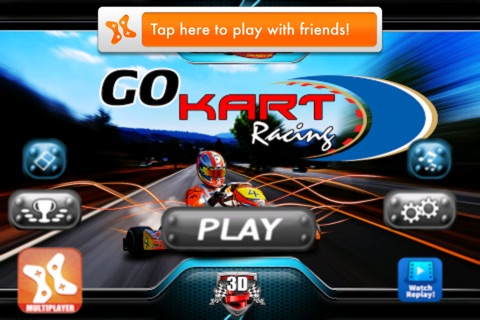 Go Kart Racing 3D - Free Multiplayer Race Game screenshot 2