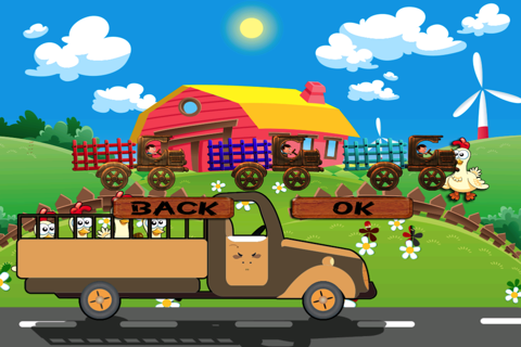 Chicken Farm - My Tiny Tractor Racing Game For Kids screenshot 2