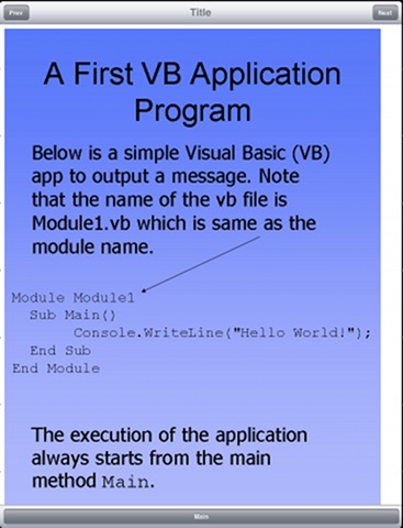 Learn Visual Basic Programming for iPad screenshot 2