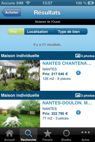 Notaires de l’Ouest – annonces immobilières à l’achat ou à la location en Bretagne et en Loire-Atlantique screenshot 3