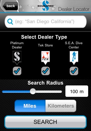 Scubapro screenshot 2