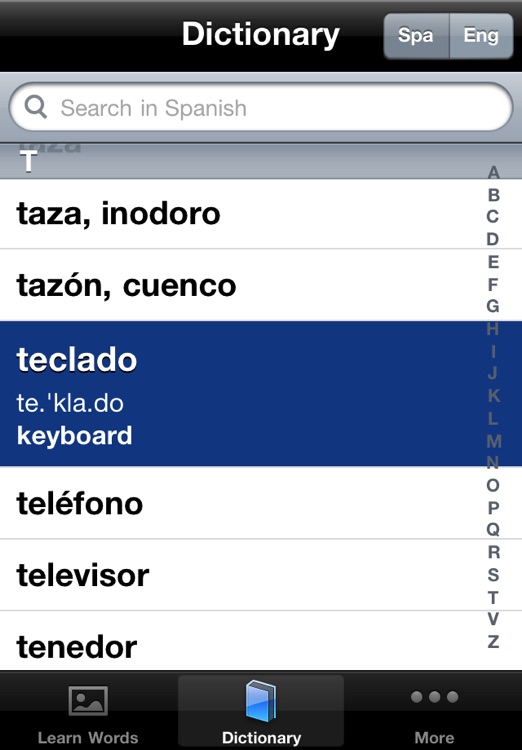 Learn Spanish Words screenshot-4