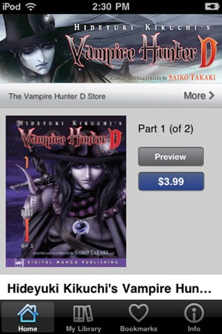 Vampire Hunter D Store screenshot 2