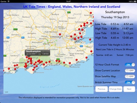 UK Tide Times Pro screenshot 4