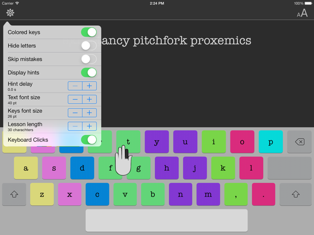 ‎Typing Tutor for iPad Screenshot