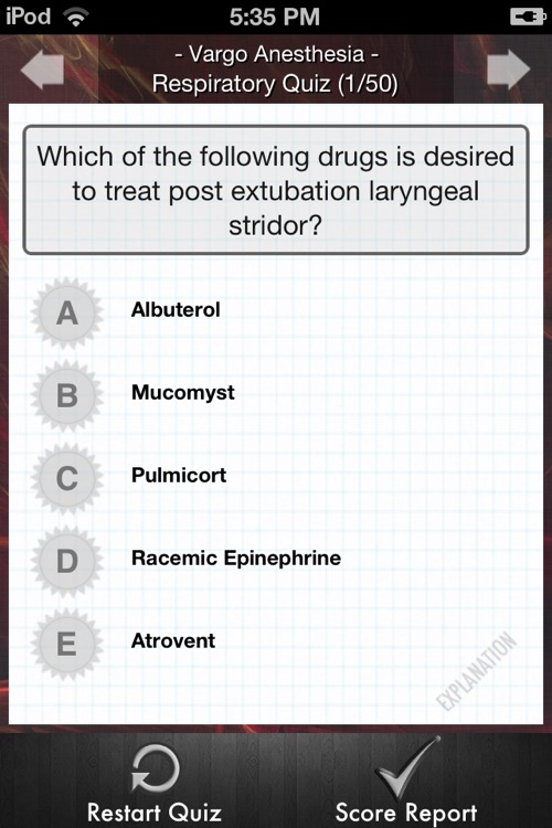 Respiratory Quiz