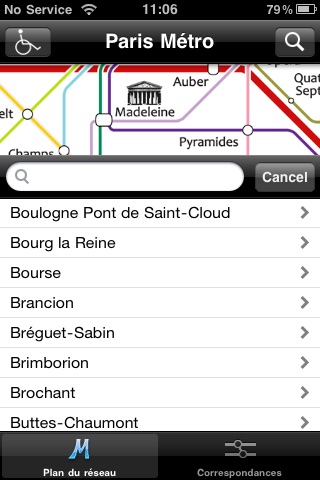 Paris Metro for iPod/iPhone screenshot-3