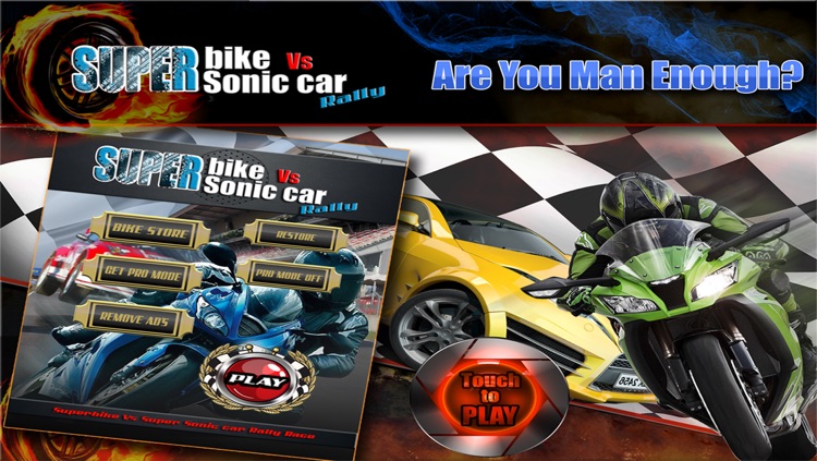 Superbike Vs Super Sonic Cars FREE : Tough Asphalt Track Moto Rally