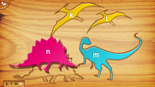 Screenshot #3 pour Mes Premiers Puzzles en Bois : les Dinosaures - Un jeu gratuit de Puzzle pour Enfants pour Apprendre l'Alphabet