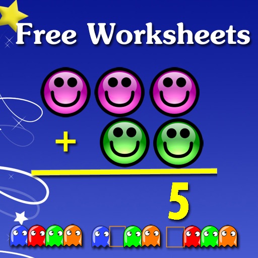 Free Kindergarten math worksheets iOS App