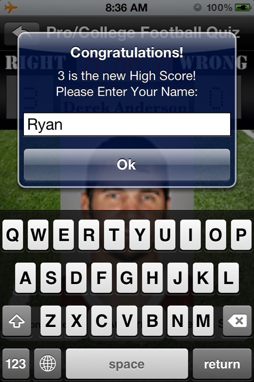 Football Player College Quiz screenshot-4