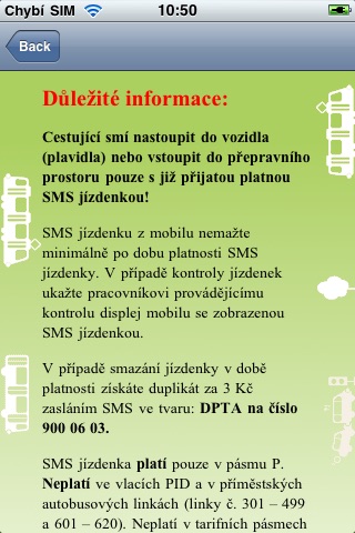 SMS Praha screenshot 2