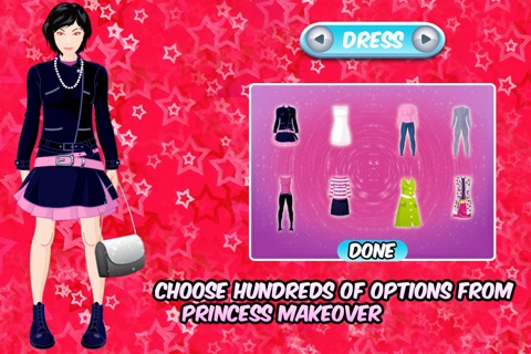 Princess Prom Night Dress up – Free Girls Fashion Make up & Makeover Games screenshot 2