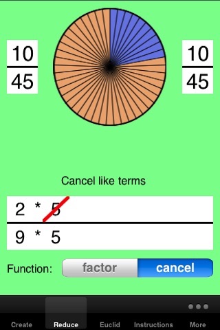 Fraction Reduction Gizmo screenshot 4