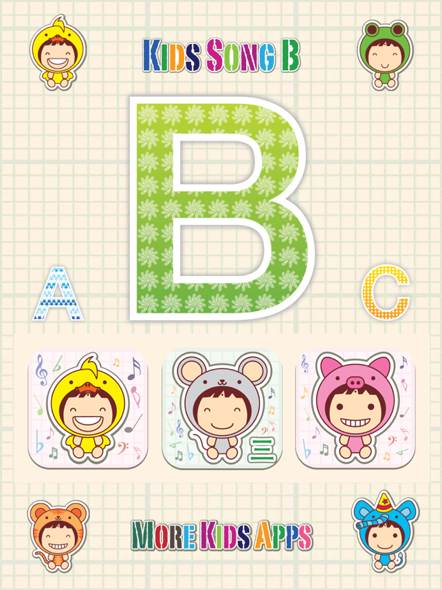 Kids Song B for iPad - Child Songs Lyrics & English Words(圖1)-速報App
