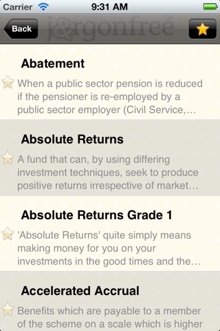 Jargon Free Pensions App screenshot 2