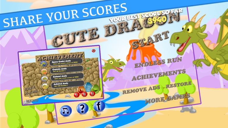 Cute Fire Dragon - Fantasy Land Adventure screenshot-3
