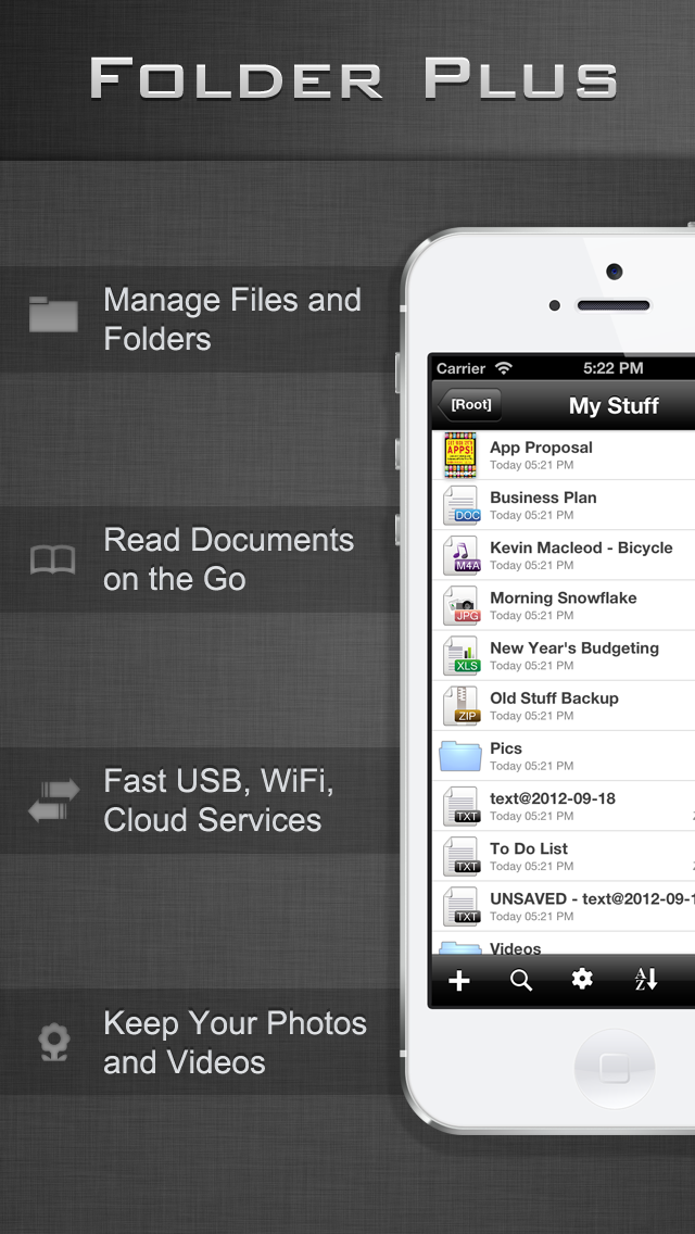 Screenshot #1 pour File Manager - Folder Plus Lite