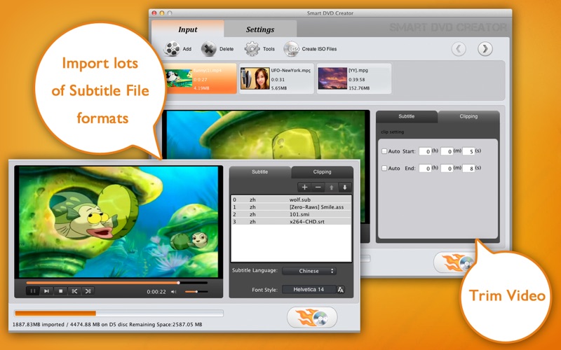 Screenshot #2 pour Smart DVD Creator - Burn Videos to DVD