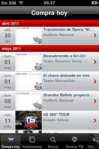 Ticketmaster México screenshot 3