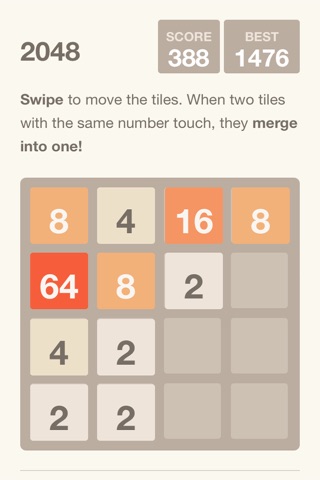 2048 for iPhone screenshot 2