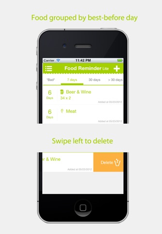 My Food Reminder Lite Version screenshot 2